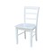 International Concepts 42 in. Dual Drop Leaf Table with 2  Ladder Back Dining Chairs - 3 Piece Dining Set K02-42DP-C08-2P - alternate 2